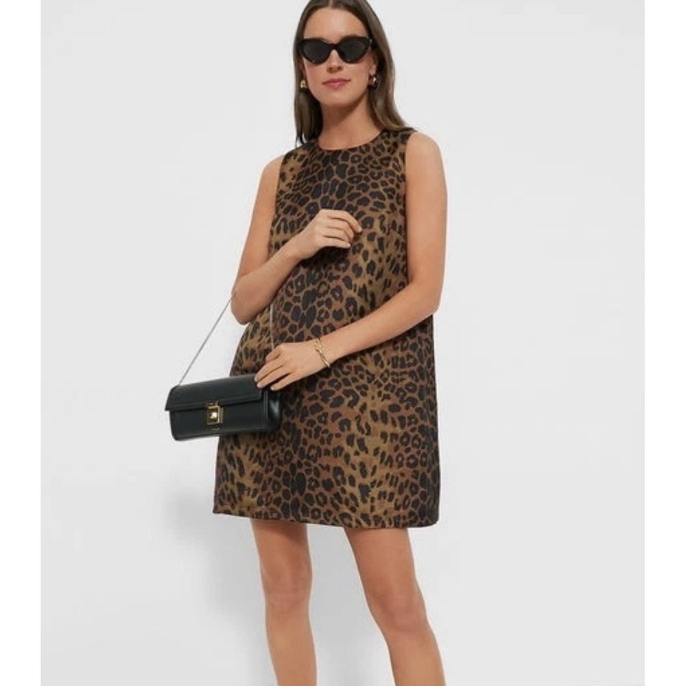 Tuckernuck Leopard Marlowe Dress Size XS Brown Black Mini Sleeveless